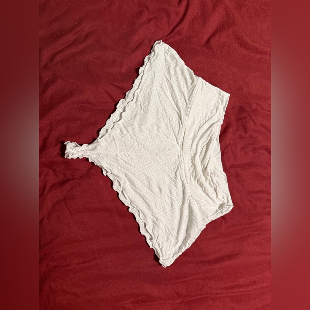 Forever 21 White Ruffled Shorts